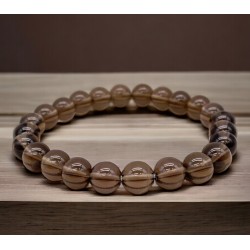 Bracelet quartz fumé