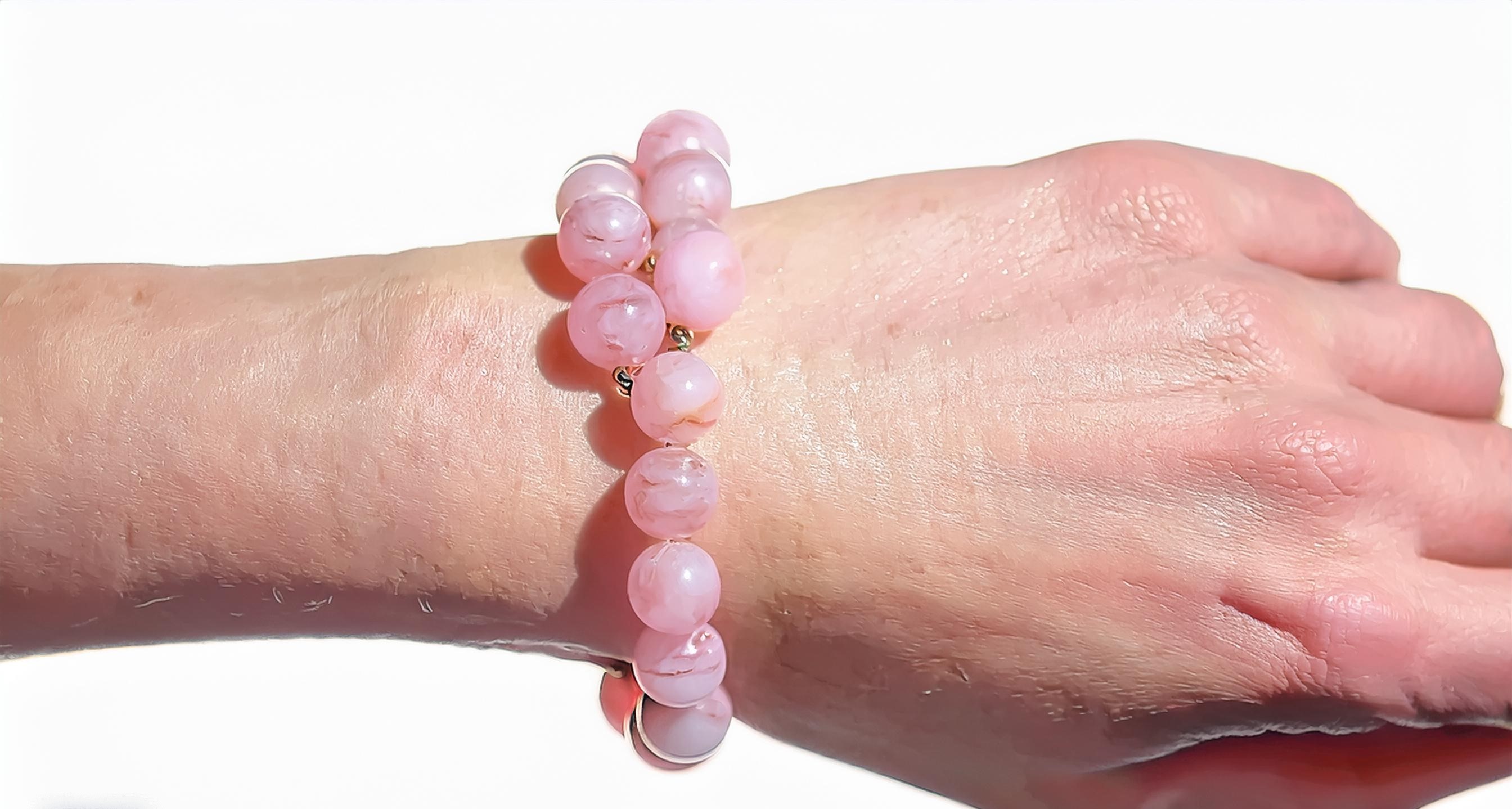 Bracelet en Opale Rose